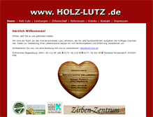 Tablet Screenshot of holz-lutz.de